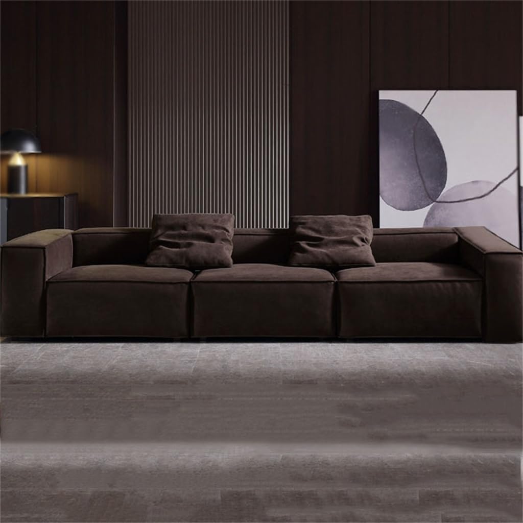 Straight Row Living Room Sofa Minimalist Italian Four-Seater
