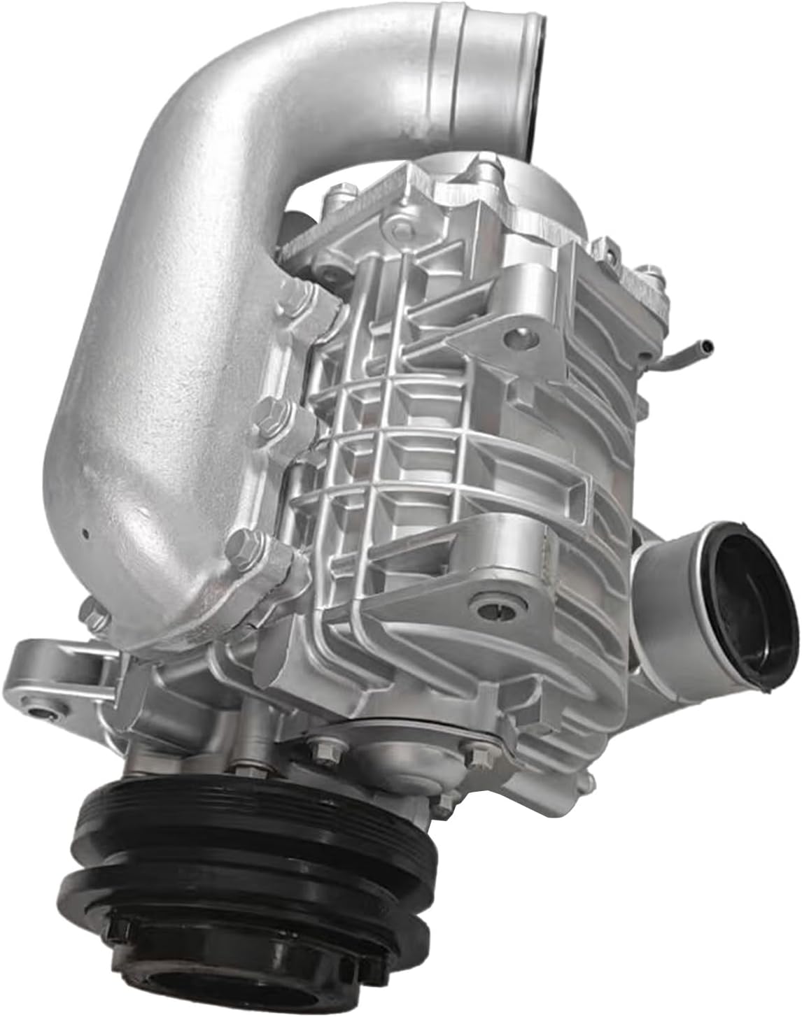 Universal Supercharger Compressor Booster, High Performance Aluminum Turbo Blower for 2.0L-3.5L Car & SUV Engines Mixizap