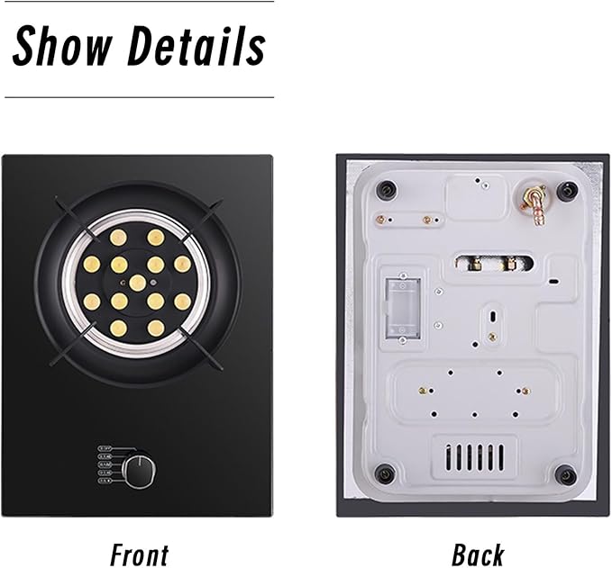 Estufa de Gas 1 Puesto 43x33 cm Portátil con Protección de Apagado miniatura 8