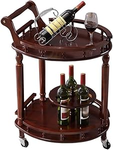 RCJCQSR Wózek Serwujący z Litego Drewna