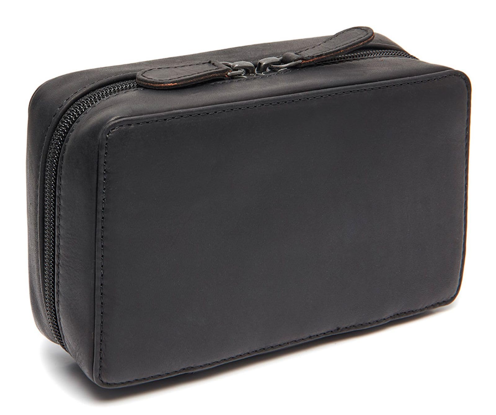 The Chesterfield Brand Skórzana kosmetyczka Ardan Tech-Organizer Black Black