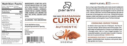 Miniatura 5 de Parami Thai Massaman - Salsa de curry (6 unidades), tamaño de 16 onzas (sin gluten, sin lácteos, sin nueces)