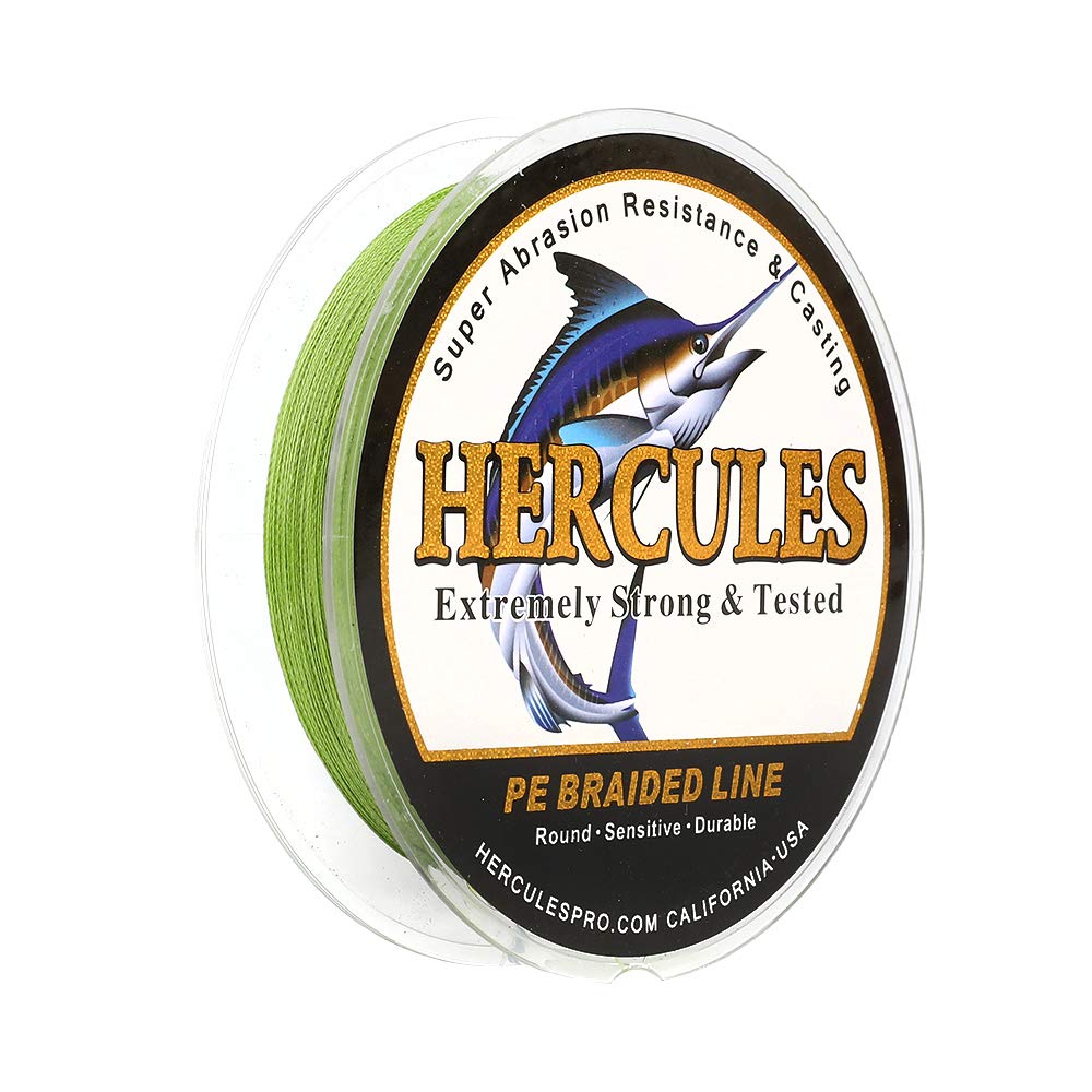 Hercules Super Strong 300M 328 Yards Braided Fishing Line 40 LB Test for Saltwater Freshwater PE Braid Fish Lines 4 Strands