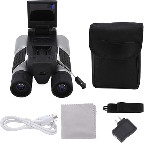 Miniatura 5 de Digital Binoculars 270 Degree Rotating Digital Camera Optical Telescope Camera 12x Optical Zoom 30fps 1080P Video Photo Recorder for Bird Watching