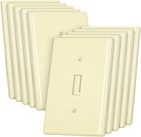 Vista 14 de Bates- Cubierta para interruptor de luz, cubiertas de placa de interruptor, paquete de 10, cubierta de interruptor de luz individual, 1 banda
