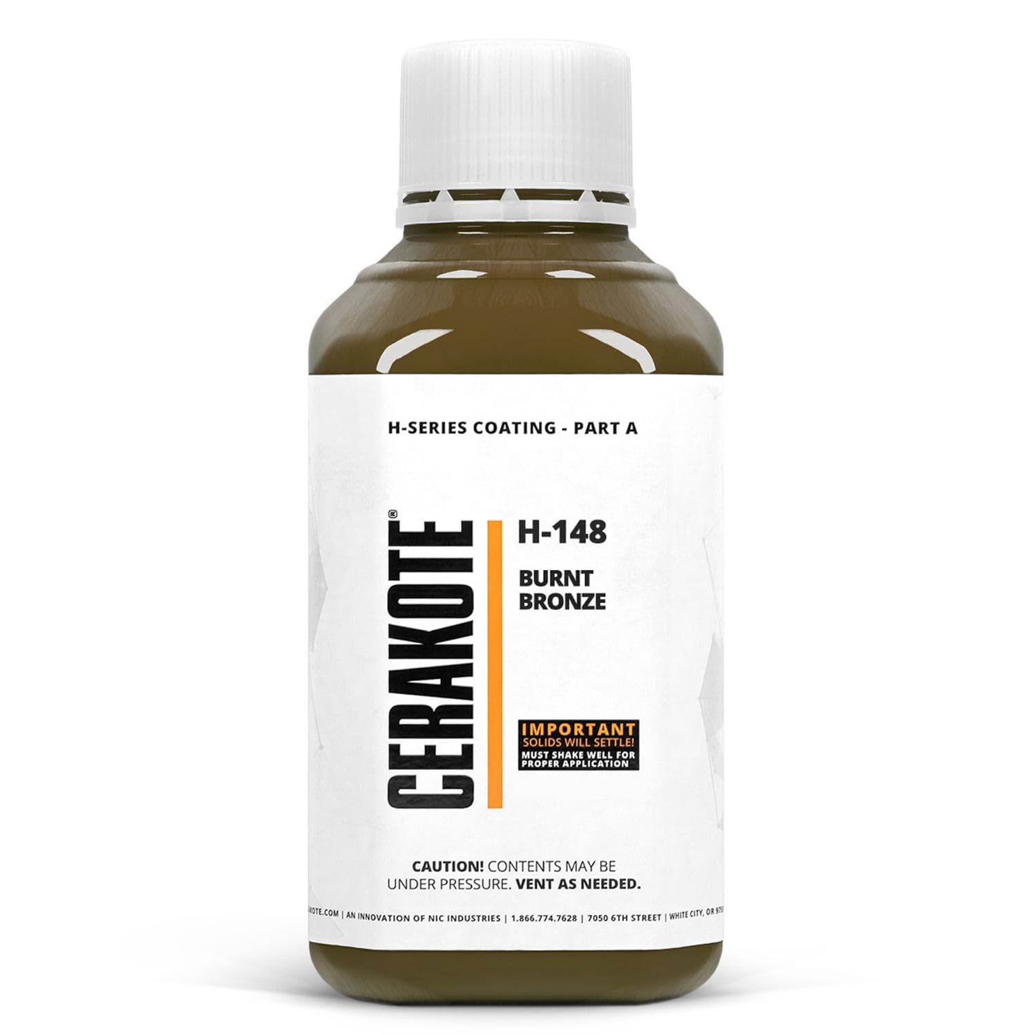 CERAKOTE ( OVEN CURE H-SERIES ARMOR BLACK [ 4oz ] H-190T -Our Ceramic Technology Combines Performance with Color on All- Metals, Polymers + More - (Part B) Included
