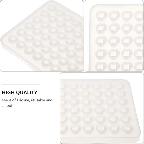 Miniatura 3 de EXCEART Molde de gemas de 60 piezas, moldes de silicona para hacer caramelos de resina, kit de fundición de resina, moldes de resina para cubitos de