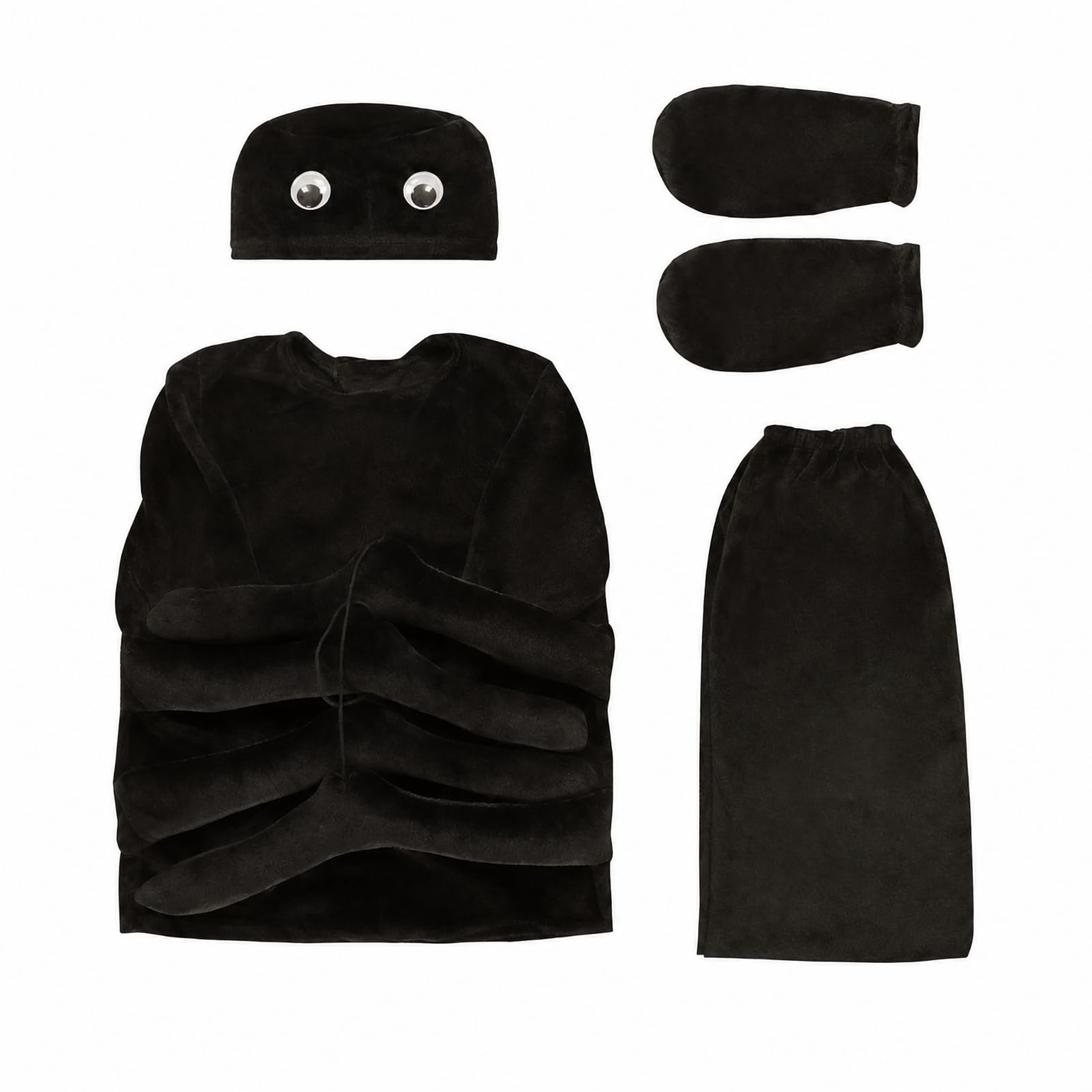 Costume da Ragno con Zampe Attaccate Co Travestimento da Ragno Resistente Ve di Carnevale per Halloween, Cosplay, Spettacoli Teatrali