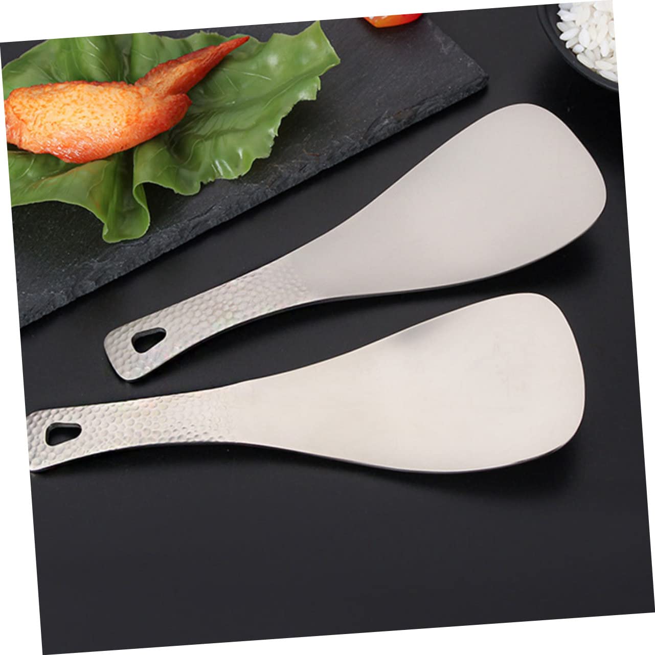 BESTonZON 2 Stück Löffel für Camping Outdoor Leichter Rostfreier Besteck für Rucksackreisen Kompakte Langlebige Küchenutensilien für Picknick und Grill