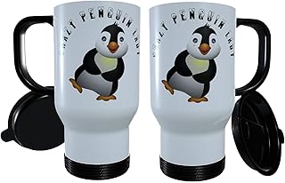 Penguin Travel Mug - Crazy Penguin Lady, Penguin Travel Mug, Penguin Tea Mug