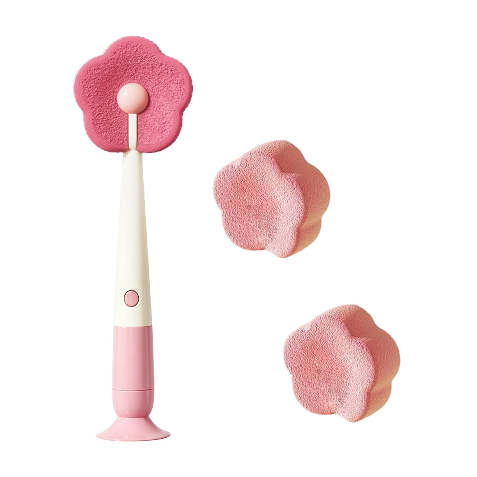 PANGBOER Dishes Sponge Brush with Suction Cup for Regular Brush Coffee Stained Mugs and Water Bottles Nonscratch Sponge