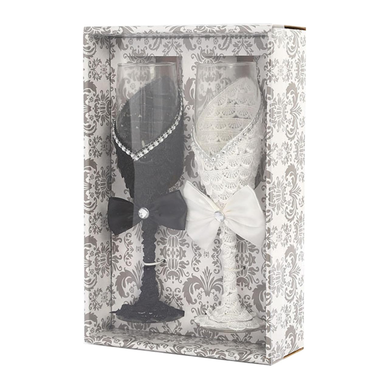 Gobelets hauts en cristal noir de fête : verre Alipis pour mariage et anniversaire