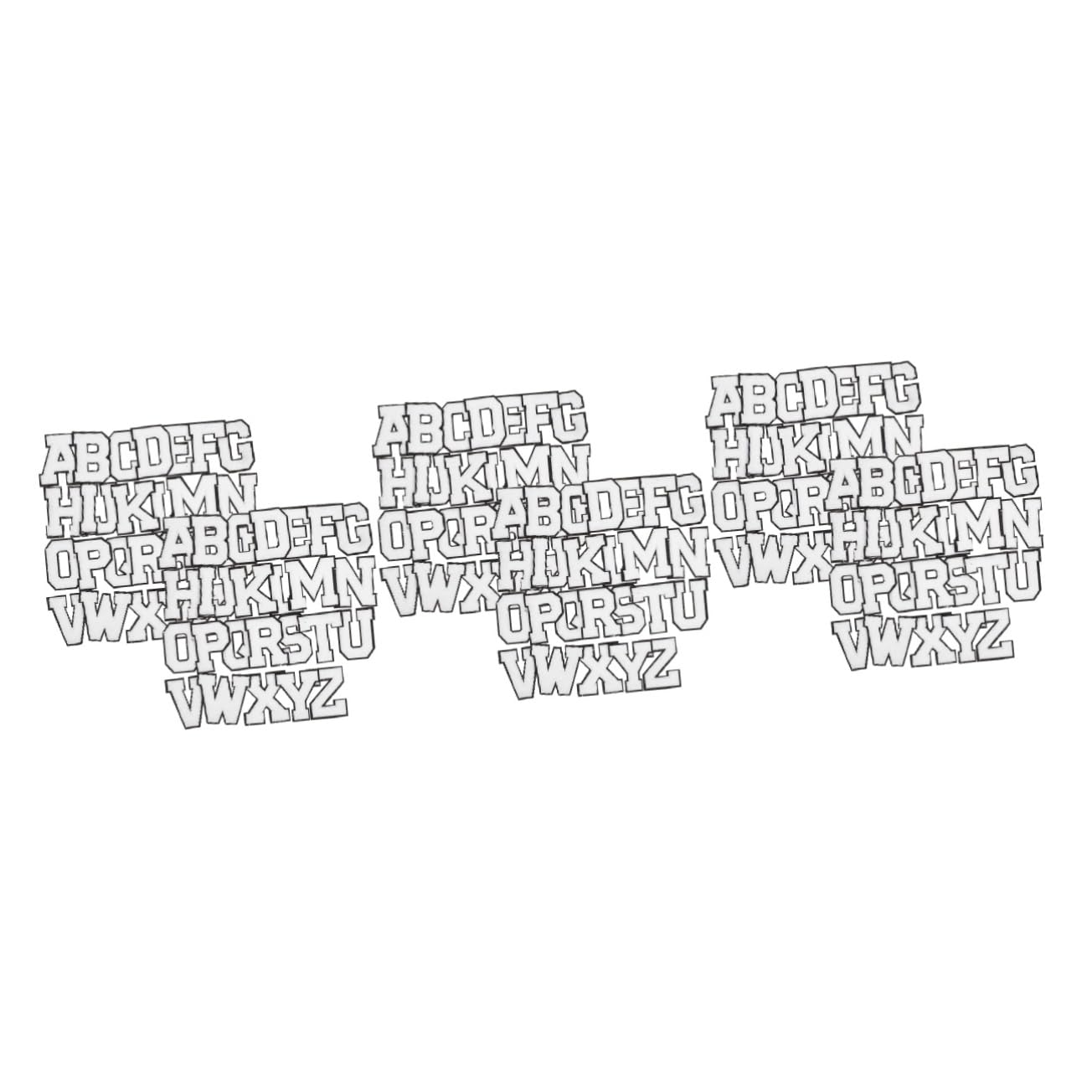 Operitacx 156 Piezas Pegatina De Tela Con Letras Pegar Ropa Bordados Del Alfabeto Bolsas Alfabetos Pegatina De Mezclilla Chaqueta Con Letras Poliéster