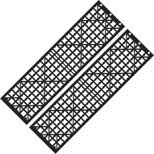 Stalwart 82-YJ498 Car Tire Snow Grabber Mat- 2 Piece