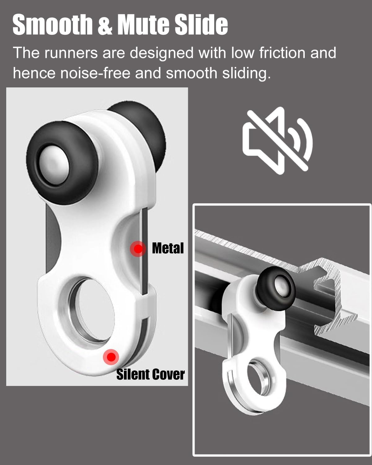 18ft Hidden Ceiling Curtain Track - Recessed Shower Curtain Rail System with Smooth Rollers, Adjustable 5ft to 16ft, Perfect for Home Décor and Space-Saving Solutions