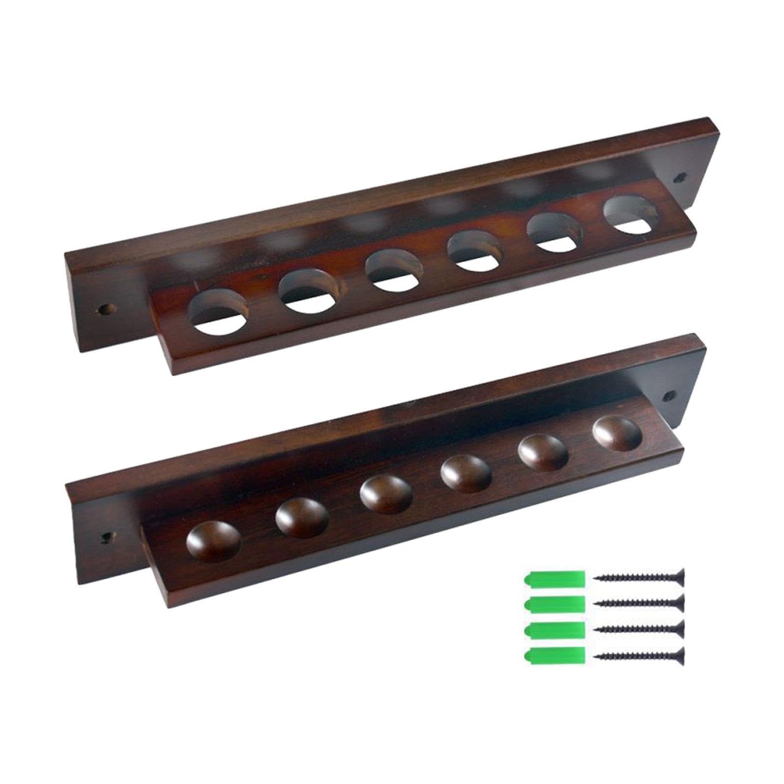Rockible Soporte para Tacos de Billar de Pared para 6 Tacos