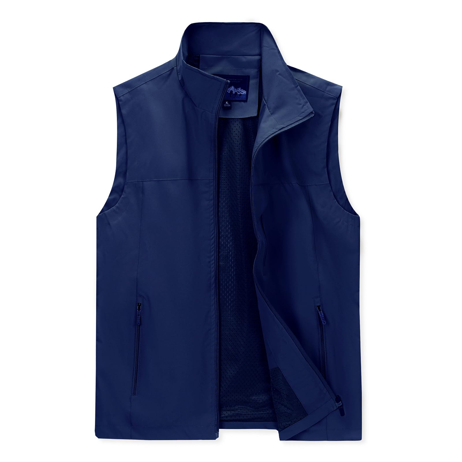 Men's Lightweight Vest Sleeveless Outdoor Work Jacket for Travel Hiking