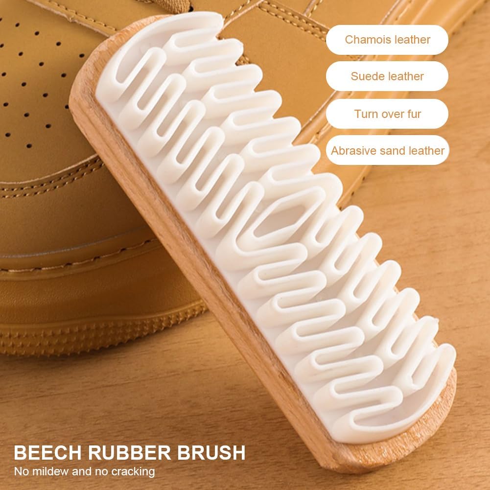 4Pack Suede & Nubuck Cleaning Brush Kit, Suede Shoe Brush and Eraser