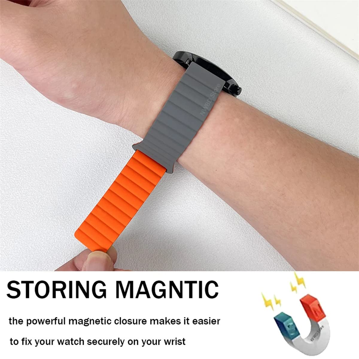 Magnetisches Armbänder Für Polar Ignite 3/2/1 & Unite/Pacer – Leder-Silikon-Hybrid