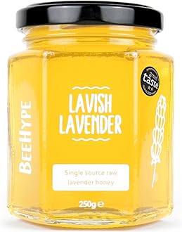 Lavish Lavender - 100% Pure Raw Honey with Natural Enzymes, Vitamins, Minerals and Antioxidants - 250g