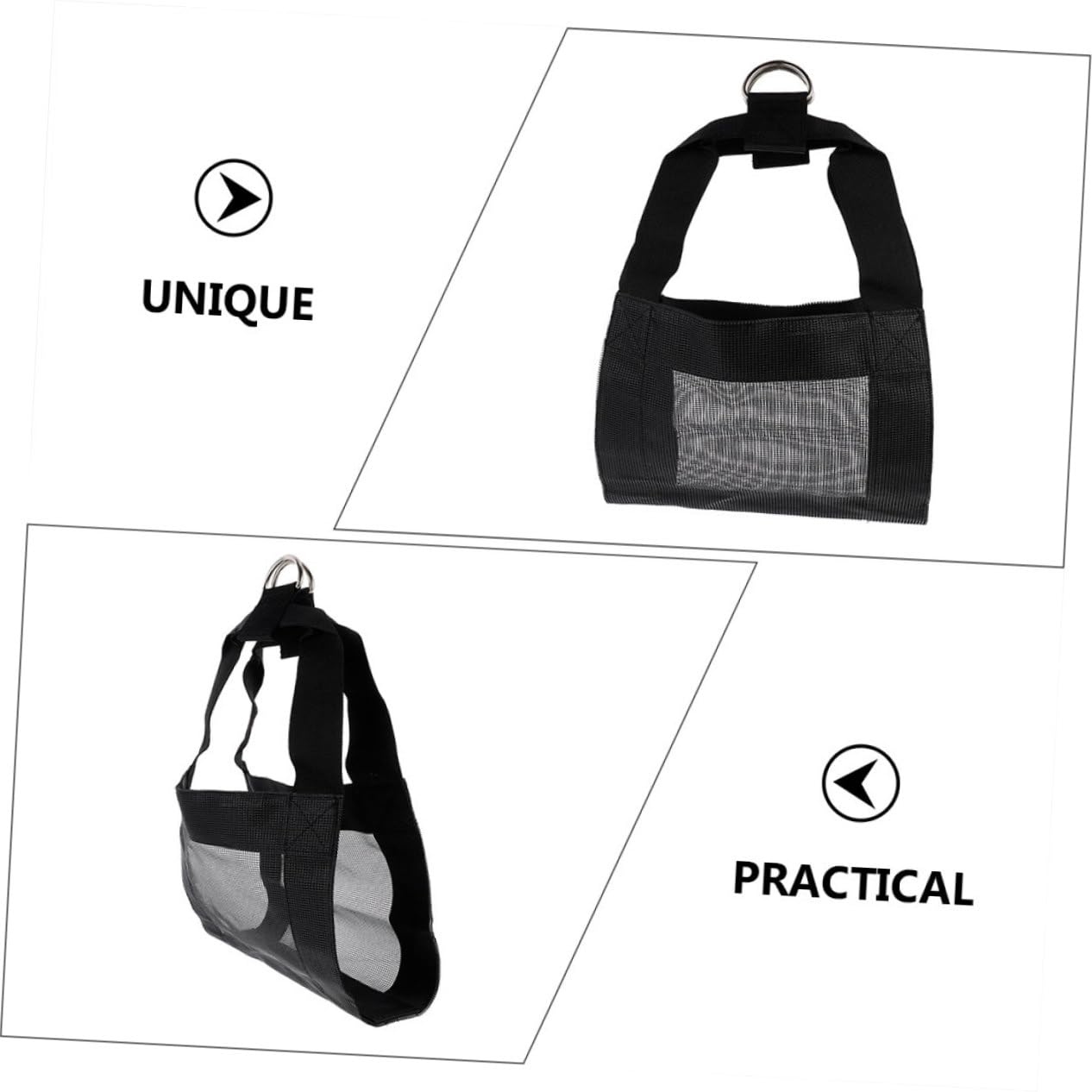Imbracatura per Pesare Piccoli Animali in Nailon Traspirante 2 Pezzi Rete Resistente e Design Confortevole per Capre e Vitelli