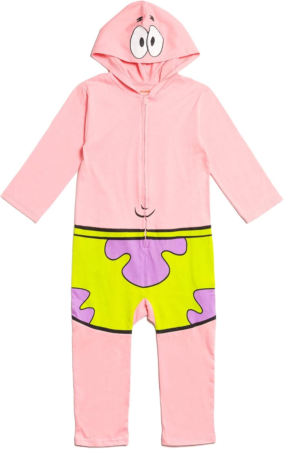 SpongeBob SquarePants Patrick Star Zip Up Costume Coverall Toddler to Big Kid