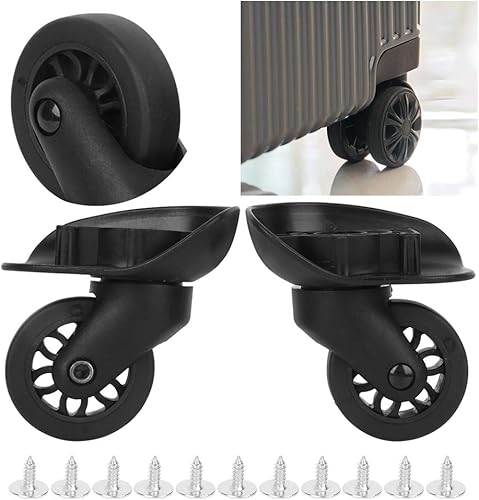 Miniatura 3 de Tomotato 1 par de ruedas para maleta caja de barra de tracción para exteriores rueda de transporte de equipaje accesorio de barra de repuesto para