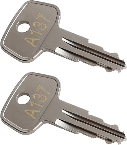 Llaves de repuesto A137 para esquí Yakima SKS, techo, caja de carga, portaequipajes y barras transversales (paquete de 2)