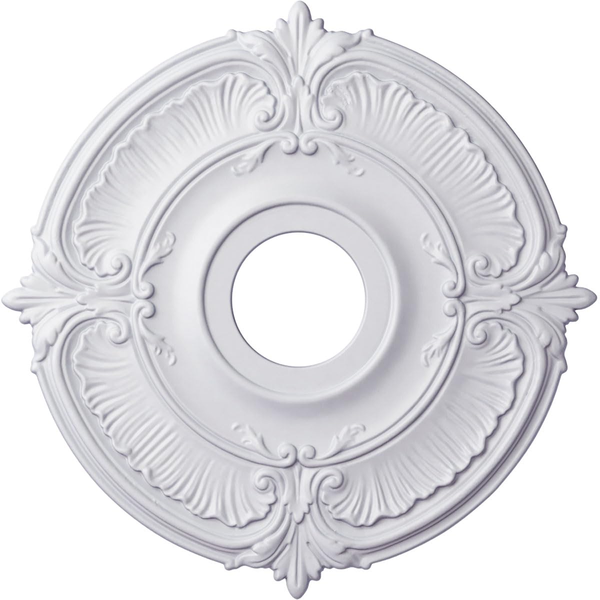 Ekena Millwork CM18AT Attica Ceiling Medallion, 18"OD x 4"ID x 5/8"P (Fits Canopies up to 5"), Factory Primed