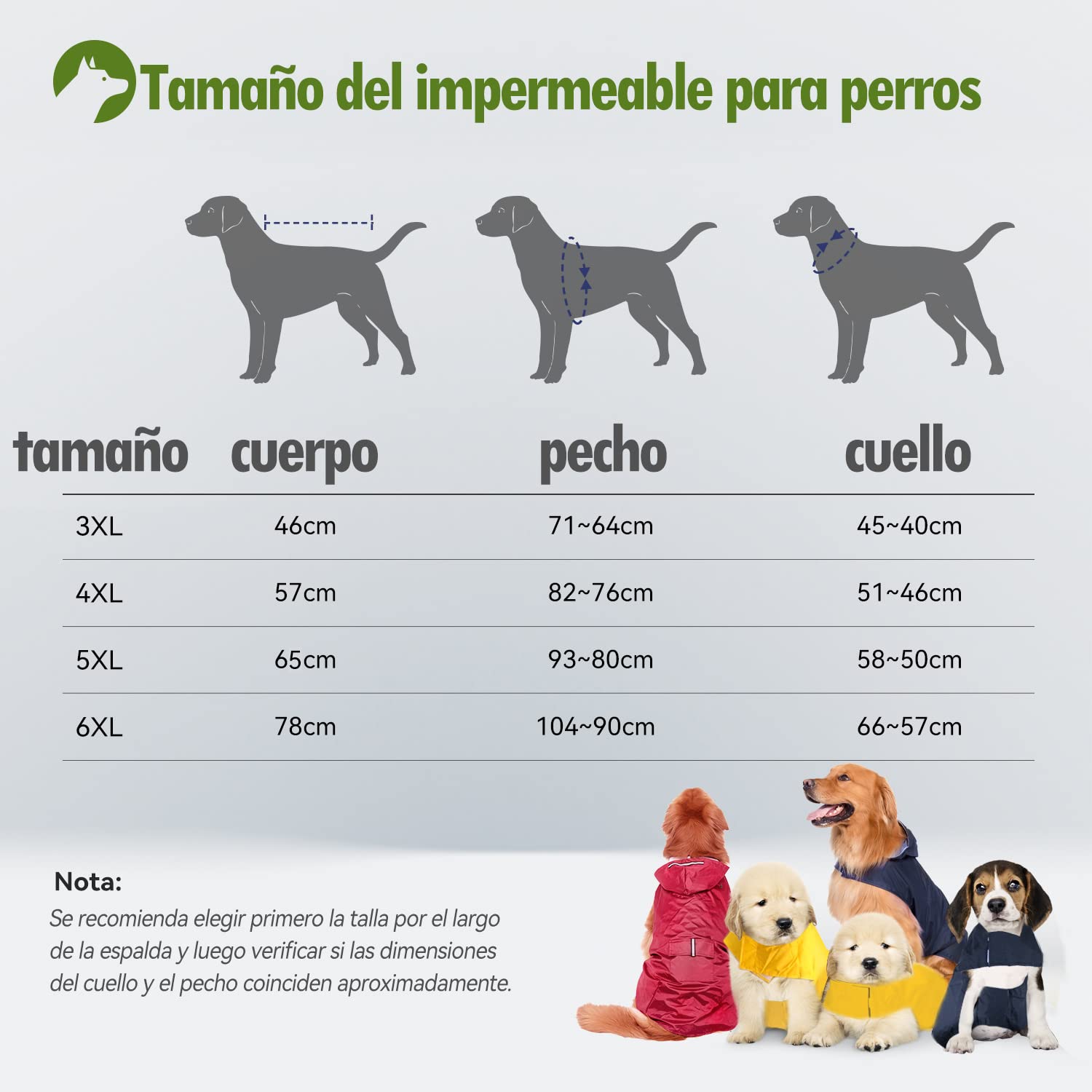 Impermeable para Perros con Capucha y Collar Agujero y Tiras reflectoras seguras, Ultra-Light Transpirable Impermeable 100% Chaqueta para Lluvia por Zellar para medianos Perro de Raza Grande
