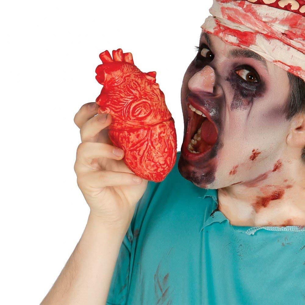 FIESTAS GUIRCA Gory HEART Zombie Horror Fake Organ Bloody Doctor Surgeon Halloween PROP