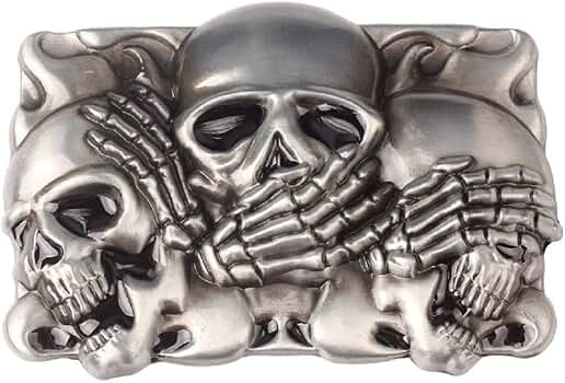 小物 00s share spirit skull belt Zinc Alloy Rhinestone Skull Belt Buckle with PU Leather Belt