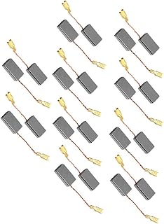 Aexit 20 Pcs Electric Motors Spare Part Electric Drill Motor 15mm x 8mm x 5mm Fan Motors Carbon Brushes