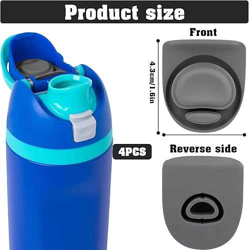 Miniatura 4 de TIMEDIARY 2 tapones de repuesto para Owala de 19243240 onzas, junta de tapa superior de botella compatible con Owala FreeSip junta de tapón de