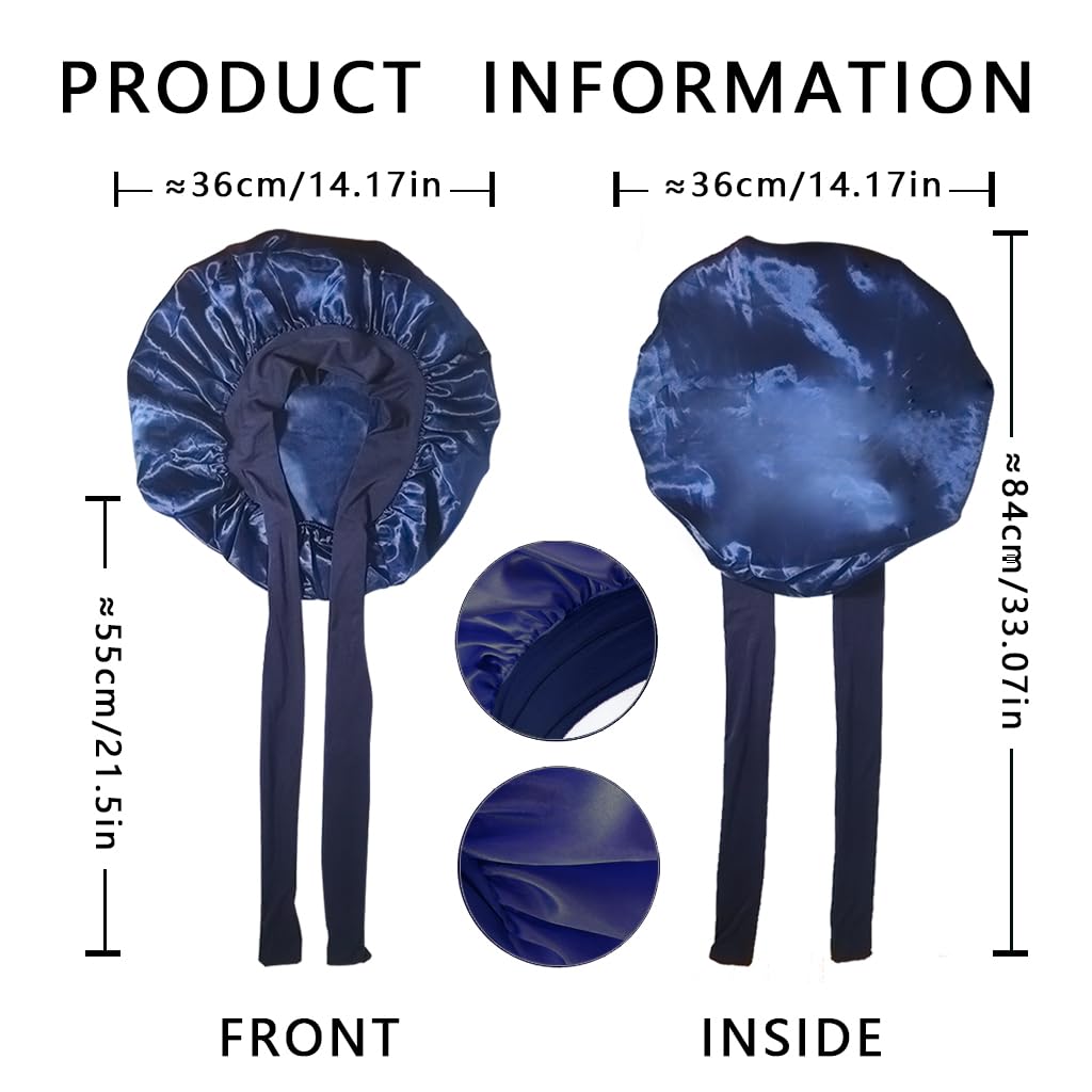 Satin Hair Bonnet for Women Sleeping - Image 2