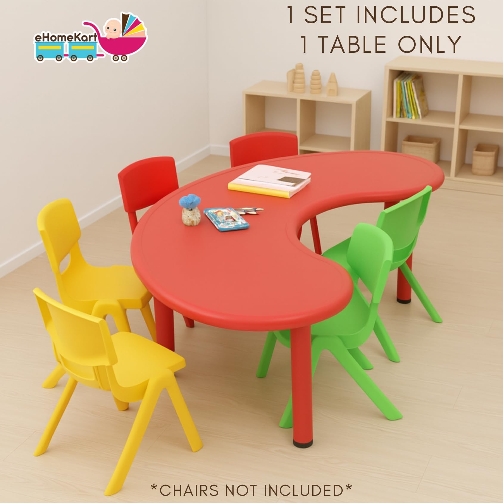 eHomeKart Fish Table - Front Round Table for Kids - Perfect Foe Home and School - (53 x 20 x 20 inches) - Colour May Vary 3