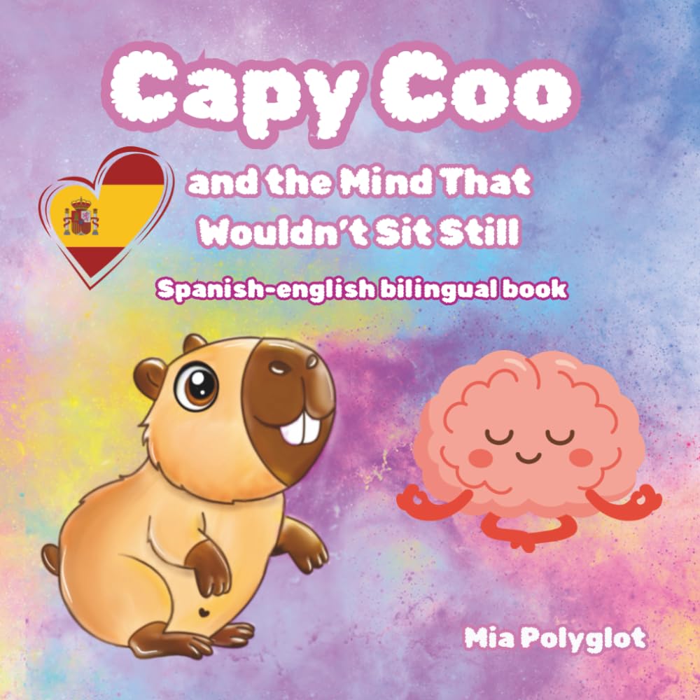 Capy Coo and the Mind That Wouldn’t Sit Still. Spanish-english bilingual book: Learn English and Spanish While Exploring ADHD and Big Emotions (Capy Coo Spanish)
