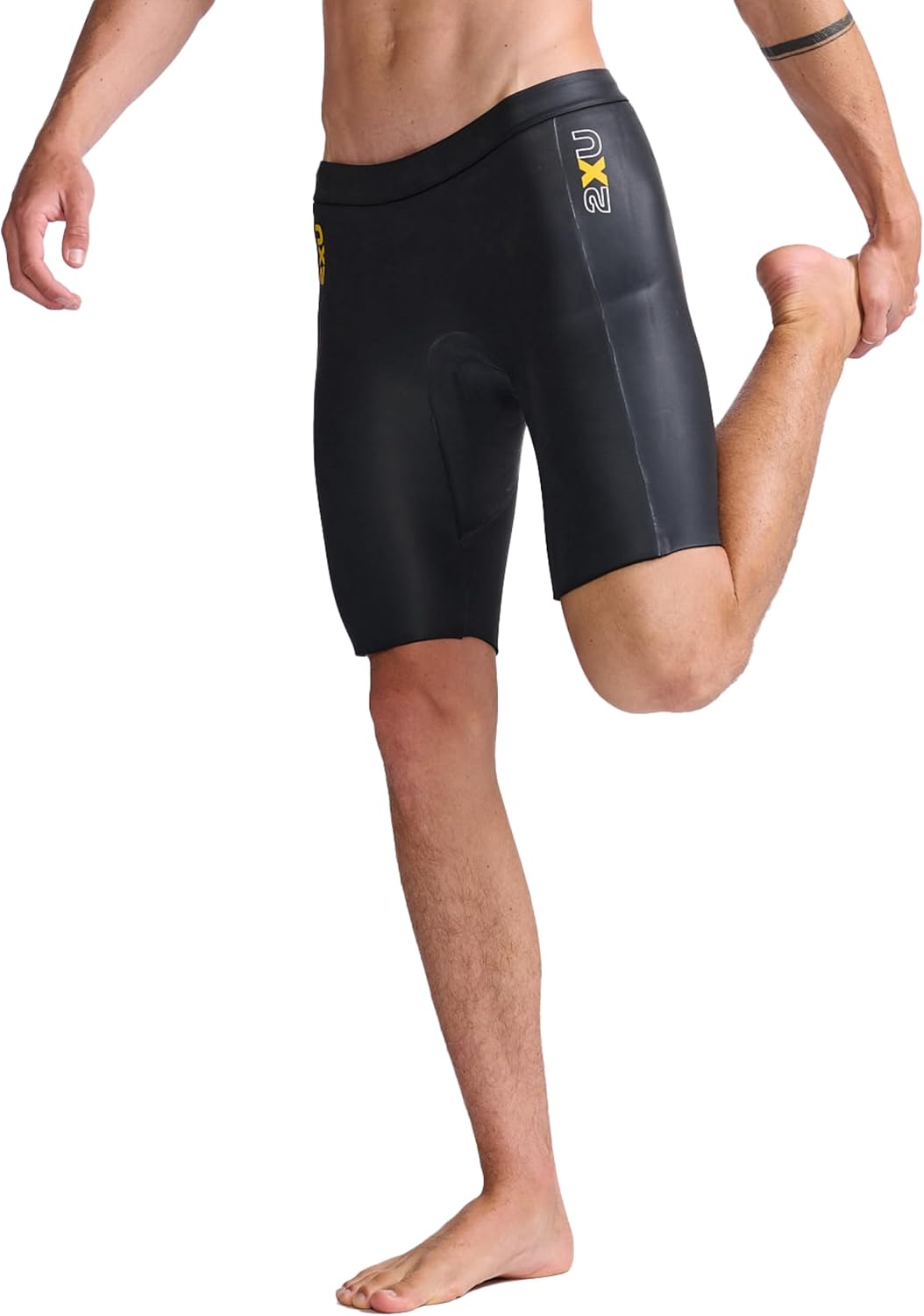 2XU Propel Buoyancy Shorts, Neoprene Swim Training Shorts for Triathlon, SCS Coating, Drawstring Waist