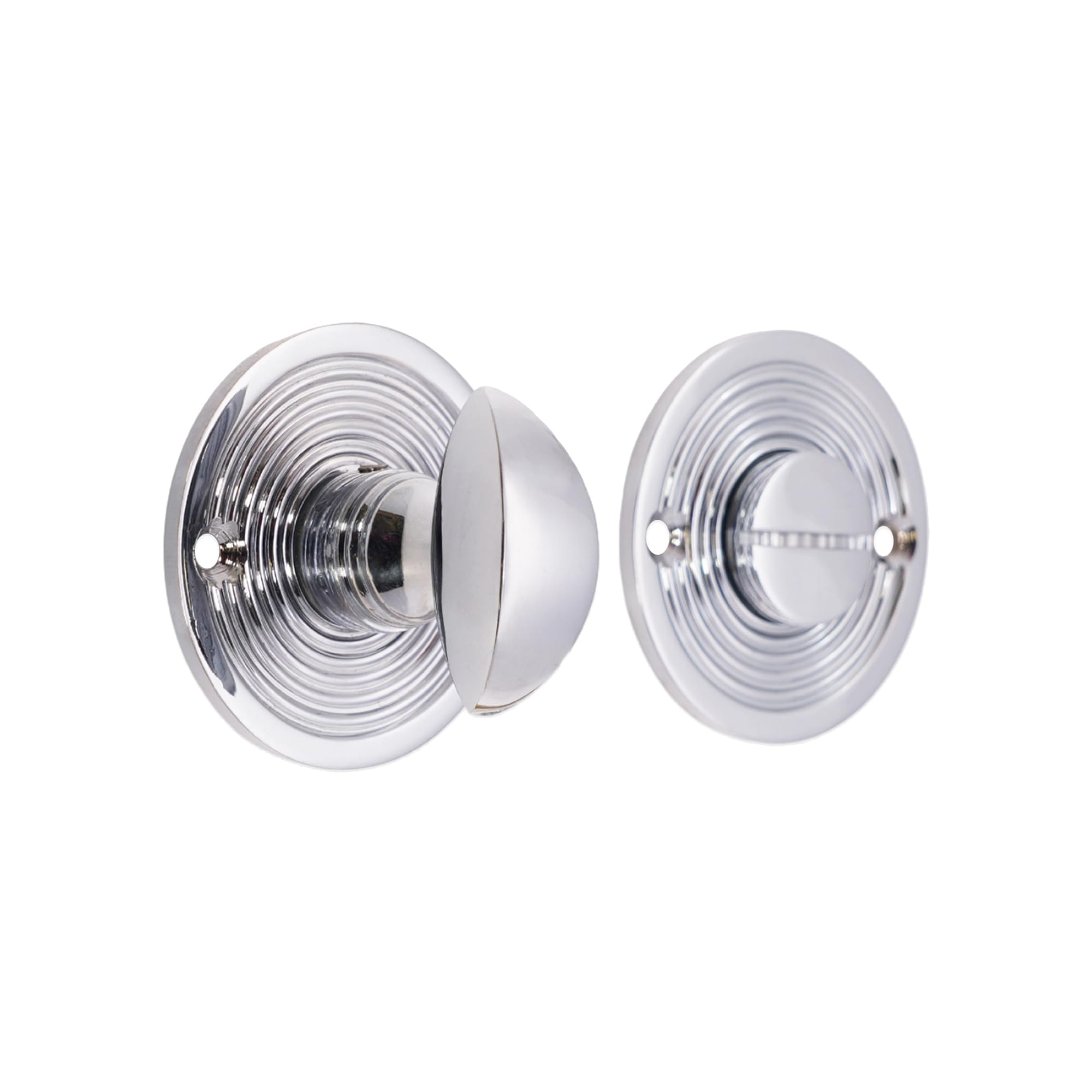 Verrou de porte intérieur chrome poli pour sublimer l'accès à votre salle de bain
