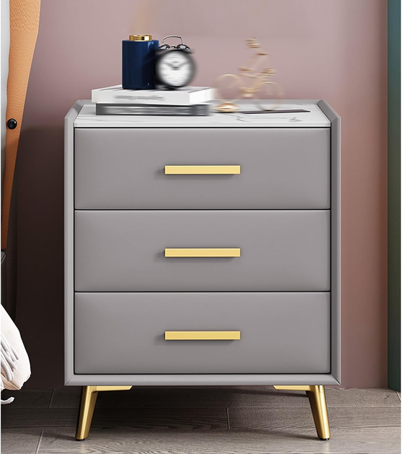 ☆サイドテーブル ナイト ベッド周り収納 多機能 引出し 北欧 多機能