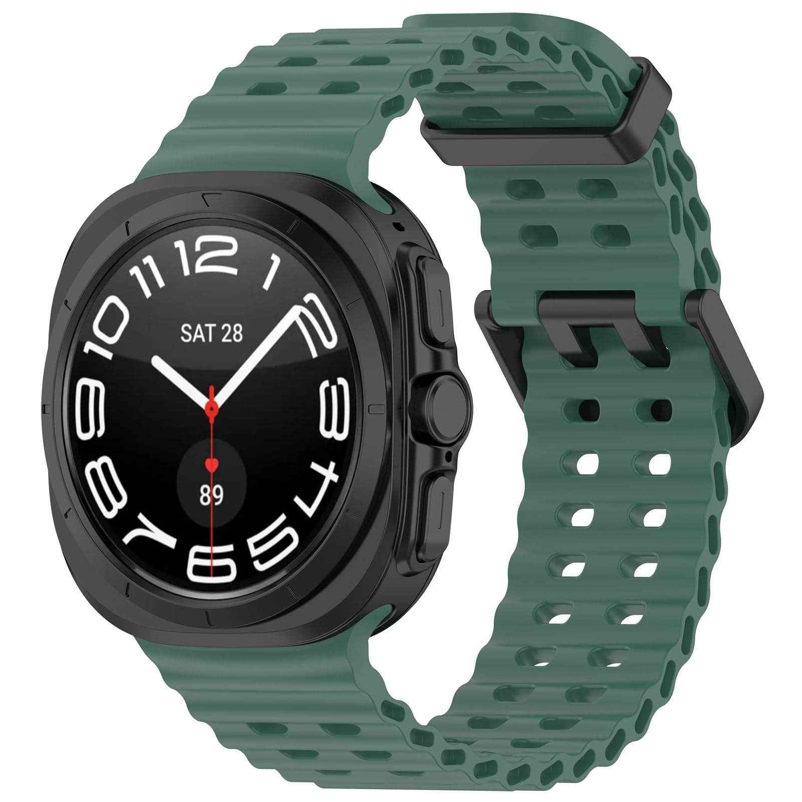 Cinturino sportivo per Galaxy Watch 7 Ultra da 47 mm, confezione da 3 pezzi, in morbido silicone, accessorio di ricambio compatibile con Samsung