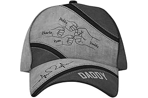 Fist Bump Daddy Grandpa Cap: Personalized Gifts for Dad