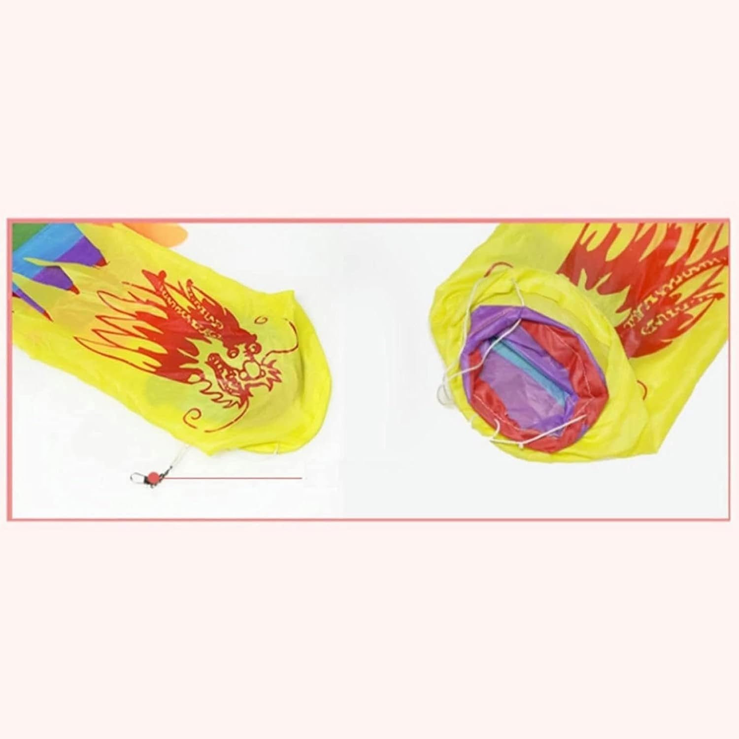 Dragons Dance Silk Dragon Tape, 3D Dragon to Launch Outdoors, Fitness, Dragon Dance, Dragon Tape Dance of The Dragon and Lion Dancing ~/