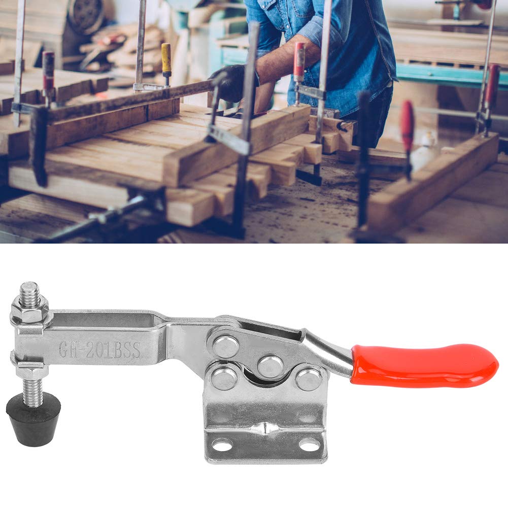 Klanata 304 Stainless Steel Hold Down Toggle Clamps, 27KG Holding Capacity, Quick Release for Industrial Applications, Horizontal