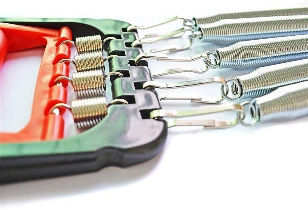 Fitness-Brustexpander, Brust-Expander für Männer – Brust-Expander-Handgreifer, 5 Federn, Muskelzug-Trainingsgerät, einstellbare Zugstärke