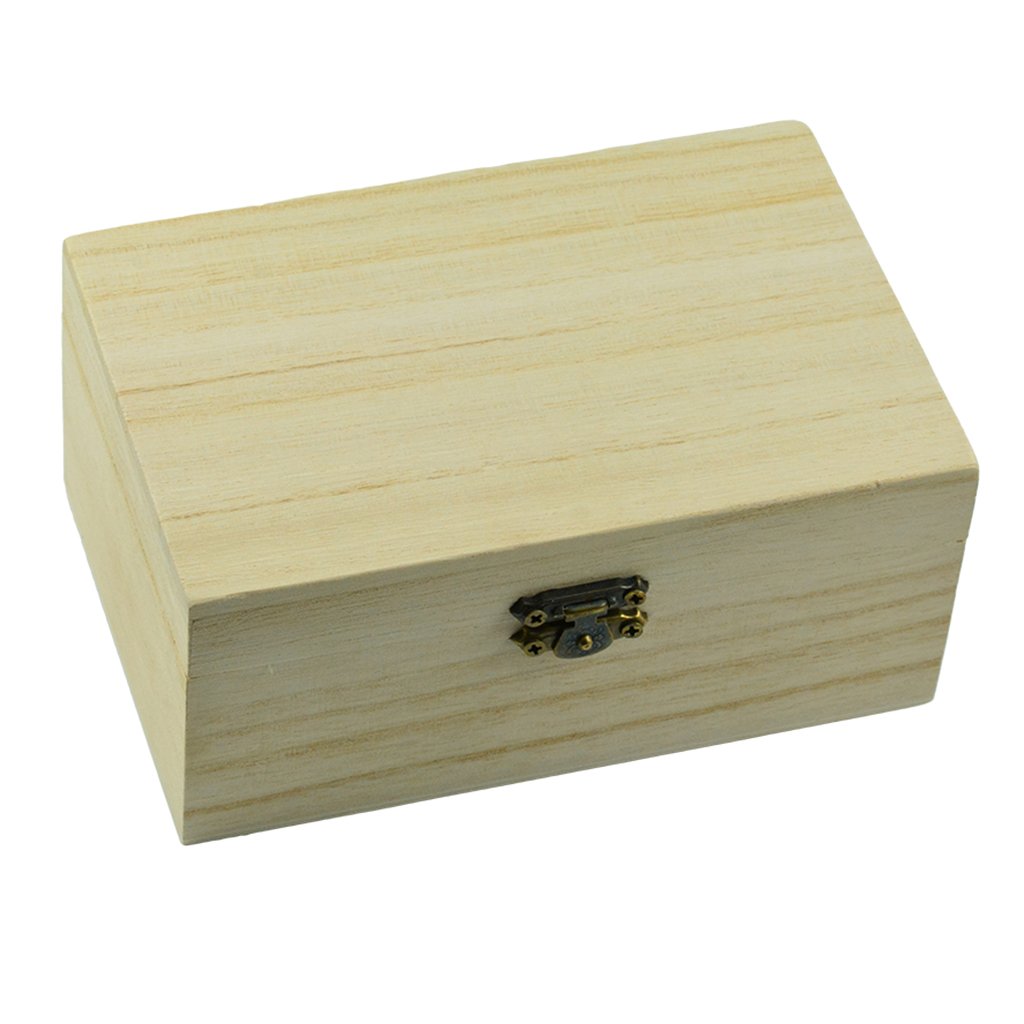WOVEBIUS Wooden Storage Box Case for Jewelry Gadgets Gift Wood Craft 150x98x69mm,150mm