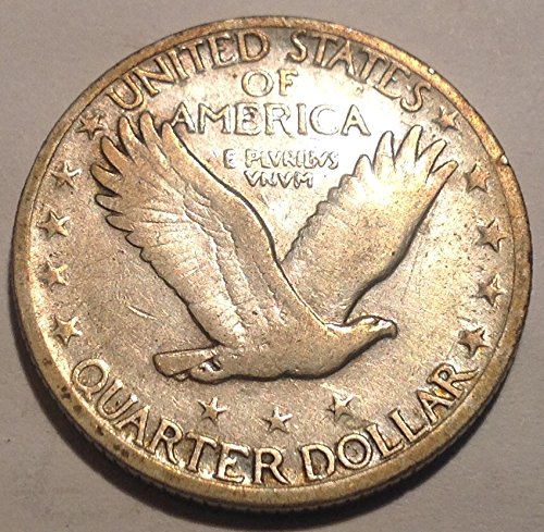 1927 D Liberty Standing Silver Quarter Seller Very Good