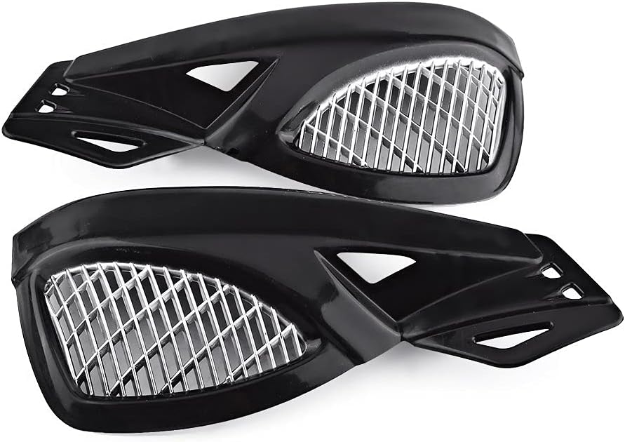 7/8" Motorcycle Handguards - Keenso Universal Hand Guards Handlebar Hand Guards Brush Protector for Motocross Supermoto Racing Dirt Bike ATV(Black)