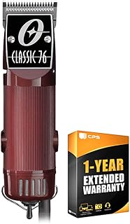 Oster Classic 76 Universal Motor Clipper (076076-010-003) w/Detachable #000 & #1 Blade Red