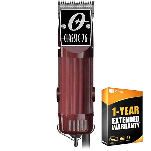 Oster Classic 76 Universal Motor Clipper (076076-010-003) w/Detachable #000 & #1 Blade Red